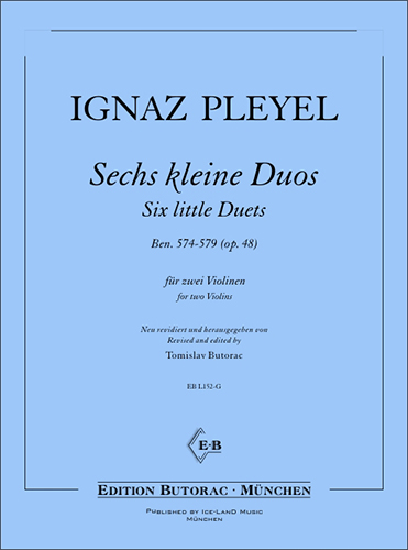 Cover - Ignaz Pleyel, Six little Duets op. 48